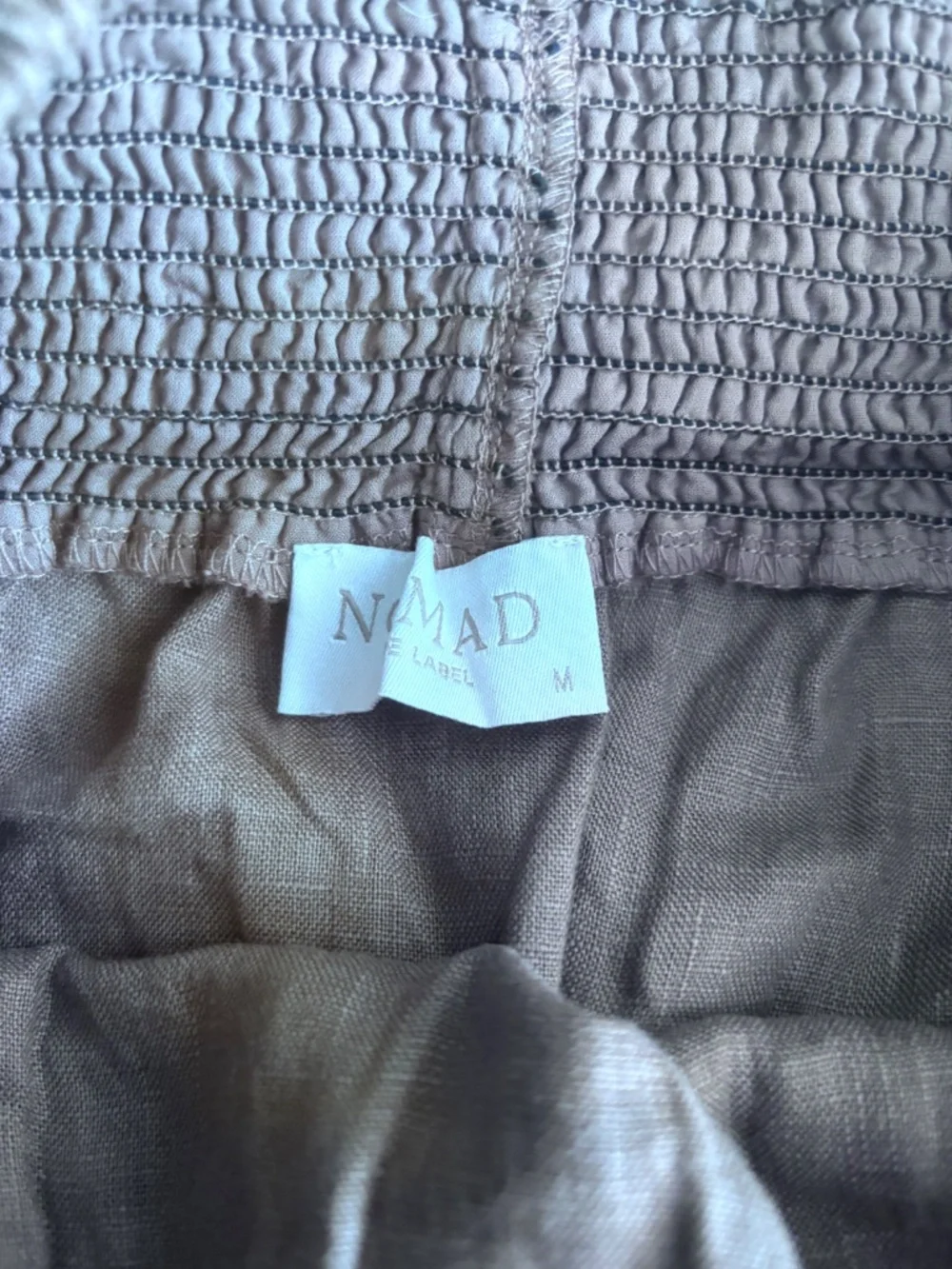 Nomad Aurora French Linen Skirt Cinnamon Size M